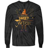 Im The Sweet Witch Matching Halloween Group Costume Tie-Dye Long Sleeve Shirt