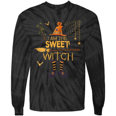 Im The Sweet Witch Matching Halloween Group Costume Tie-Dye Long Sleeve Shirt