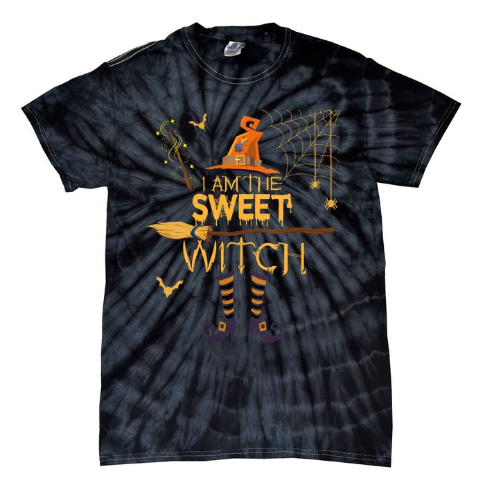 Im The Sweet Witch Matching Halloween Group Costume Tie-Dye T-Shirt