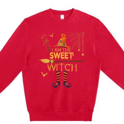 Im The Sweet Witch Matching Halloween Group Costume Premium Crewneck Sweatshirt