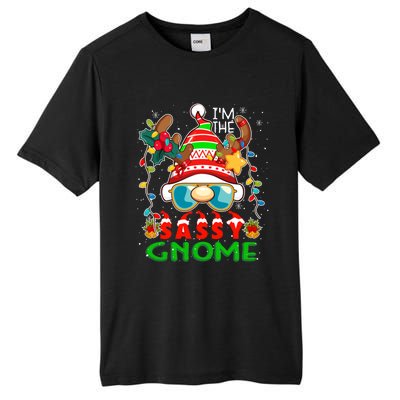 IM The Sassy Gnome Christmas Lights Costume Reindeer Gnome Gift Tall Fusion ChromaSoft Performance T-Shirt