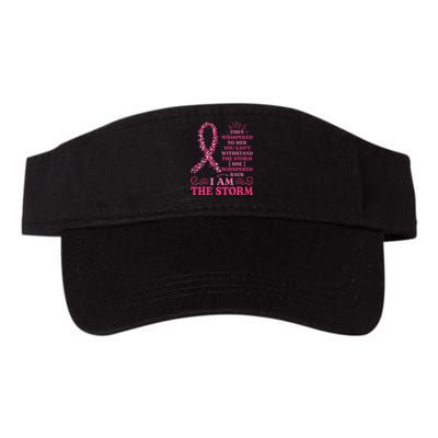 I'm The Storm Warrior Pink Ribbon  Breast Cancer Valucap Bio-Washed Visor