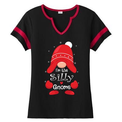 IM The Silly Gnome Family Matching Group Christmas Gift Ladies Halftime Notch Neck Tee