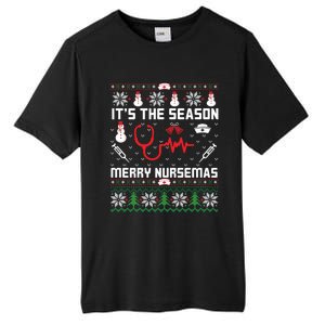 ItS The Season Merry Nursemas Winter Vibes Christmas Great Gift Tall Fusion ChromaSoft Performance T-Shirt