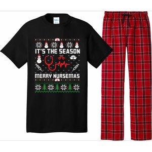 ItS The Season Merry Nursemas Winter Vibes Christmas Great Gift Pajama Set