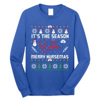 ItS The Season Merry Nursemas Winter Vibes Christmas Great Gift Long Sleeve Shirt