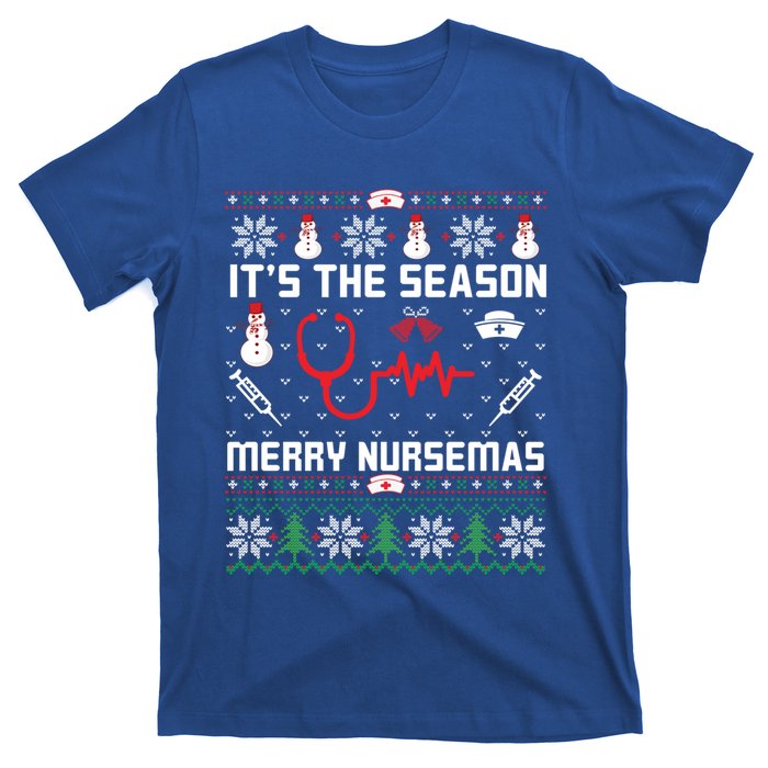 ItS The Season Merry Nursemas Winter Vibes Christmas Great Gift T-Shirt