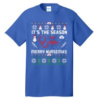 ItS The Season Merry Nursemas Winter Vibes Christmas Great Gift Tall T-Shirt