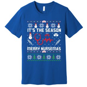 ItS The Season Merry Nursemas Winter Vibes Christmas Great Gift Premium T-Shirt