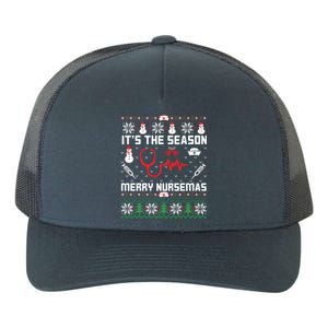 ItS The Season Merry Nursemas Winter Vibes Christmas Great Gift Yupoong Adult 5-Panel Trucker Hat