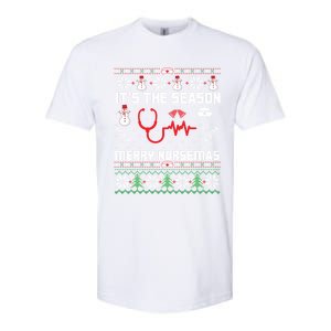 ItS The Season Merry Nursemas Winter Vibes Christmas Great Gift Softstyle CVC T-Shirt