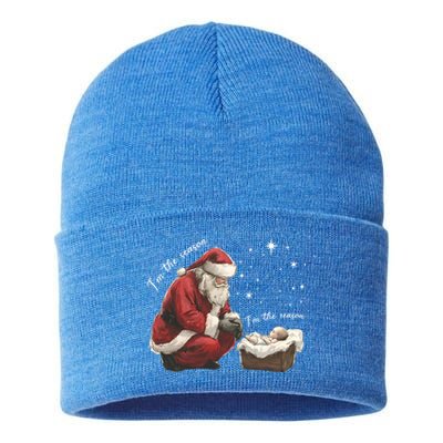 IM The Season IM The Reason Jesus Christian Christmas Gift Sustainable Knit Beanie