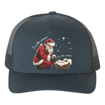 IM The Season IM The Reason Jesus Christian Christmas Gift Yupoong Adult 5-Panel Trucker Hat