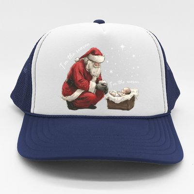 IM The Season IM The Reason Jesus Christian Christmas Gift Trucker Hat