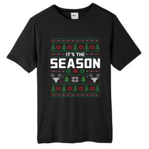 ItS The Season Reindeer Holiday Winter Vibes Christmas Meaningful Gift Tall Fusion ChromaSoft Performance T-Shirt