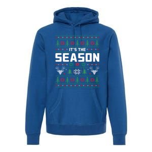 ItS The Season Reindeer Holiday Winter Vibes Christmas Meaningful Gift Premium Hoodie