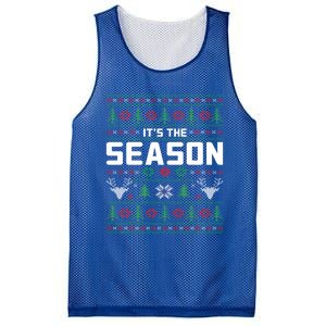 ItS The Season Reindeer Holiday Winter Vibes Christmas Meaningful Gift Mesh Reversible Basketball Jersey Tank