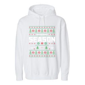 ItS The Season Reindeer Holiday Winter Vibes Christmas Meaningful Gift Garment-Dyed Fleece Hoodie