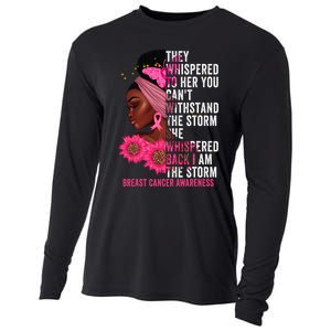 I'm The Storm Black Breast Cancer Survivor Pink Ribbon Cooling Performance Long Sleeve Crew