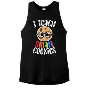 I Teach Smart Cookies Funny Cute Back To School Teacher Gift Ladies PosiCharge Tri-Blend Wicking Tank