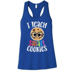 I Teach Smart Cookies Funny Cute Back To School Teacher Gift Women's Racerback Tank