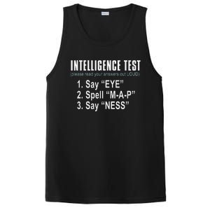 Intelligence Test Say Eye M A P Ness Funny Dad Joke PosiCharge Competitor Tank