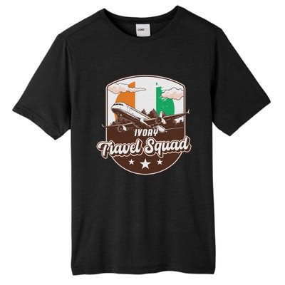 Ivory Travel Squad Adventure Airplane Travel Ivory Coast Tall Fusion ChromaSoft Performance T-Shirt