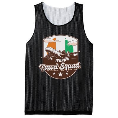 Ivory Travel Squad Adventure Airplane Travel Ivory Coast Mesh Reversible Basketball Jersey Tank