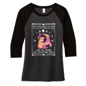 I'm The Storm Strong Womens Survivor Funny Breast Cancer Women's Tri-Blend 3/4-Sleeve Raglan Shirt