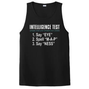 Intelligence Test Say Eye M A P Ness Funny Dad Joke PosiCharge Competitor Tank