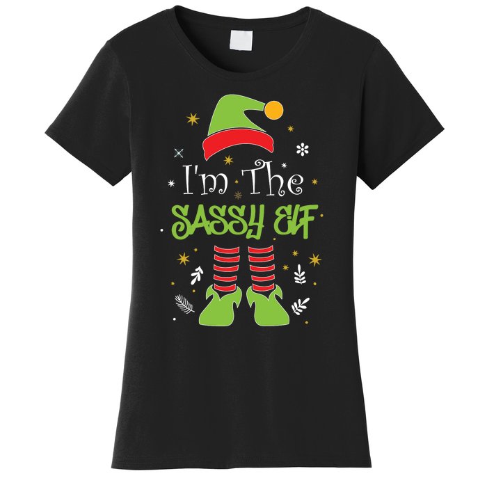 I'm The Sassy Elf Matching Family Christmas Women's T-Shirt