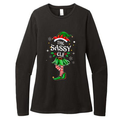 I'm The Sassy Elf Cute Family Christmas Matching  Womens CVC Long Sleeve Shirt