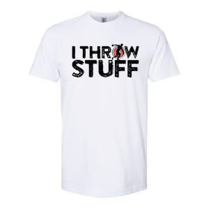 I Throw Stuff Shot Put Athlete Throwing Discus Track Field Softstyle CVC T-Shirt