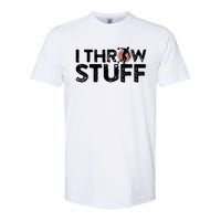 I Throw Stuff Shot Put Athlete Throwing Discus Track Field Softstyle CVC T-Shirt