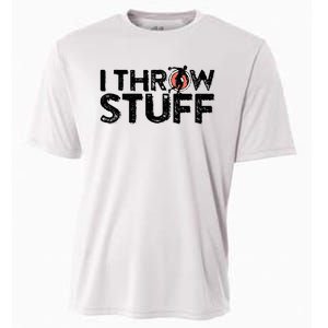 I Throw Stuff Shot Put Athlete Throwing Discus Track Field Cooling Performance Crew T-Shirt