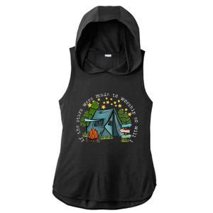 If The Stars Were Made To Worship So Will I Camping Ladies PosiCharge Tri-Blend Wicking Draft Hoodie Tank