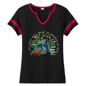 If The Stars Were Made To Worship So Will I Camping Ladies Halftime Notch Neck Tee