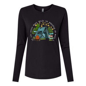 If The Stars Were Made To Worship So Will I Camping Womens Cotton Relaxed Long Sleeve T-Shirt