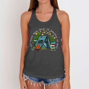 If The Stars Were Made To Worship So Will I Camping Women's Knotted Racerback Tank