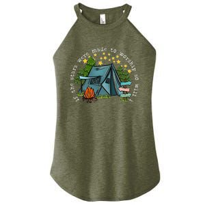 If The Stars Were Made To Worship So Will I Camping Women's Perfect Tri Rocker Tank