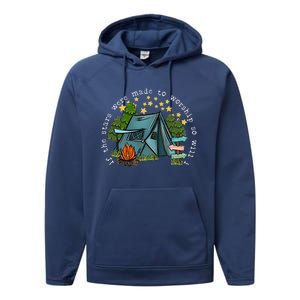 If The Stars Were Made To Worship So Will I Camping Performance Fleece Hoodie