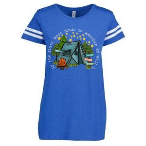 If The Stars Were Made To Worship So Will I Camping Enza Ladies Jersey Football T-Shirt