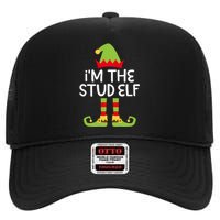 IM The Stud Elf Matching Christmas Elf High Crown Mesh Back Trucker Hat