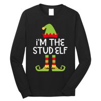 IM The Stud Elf Matching Christmas Elf Long Sleeve Shirt