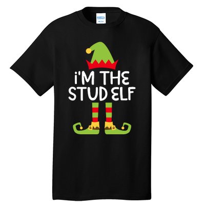 IM The Stud Elf Matching Christmas Elf Tall T-Shirt