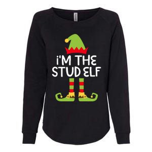 IM The Stud Elf Matching Christmas Elf Womens California Wash Sweatshirt