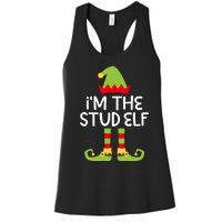 IM The Stud Elf Matching Christmas Elf Women's Racerback Tank