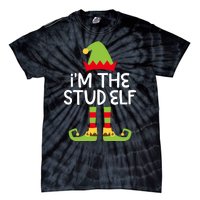 IM The Stud Elf Matching Christmas Elf Tie-Dye T-Shirt