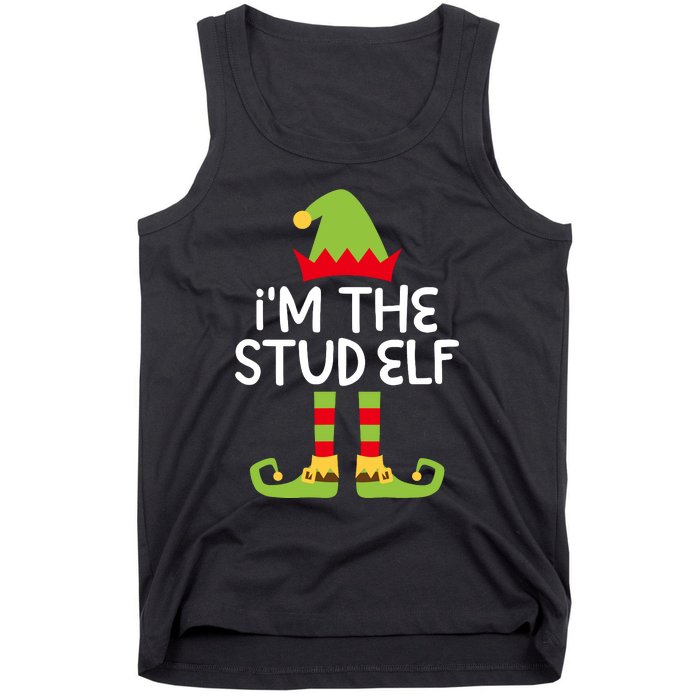 IM The Stud Elf Matching Christmas Elf Tank Top