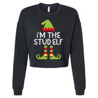 IM The Stud Elf Matching Christmas Elf Cropped Pullover Crew